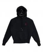 AMI PARISアミ パリス）の古着「AMI DE COEUR HOODIE」｜ブラック