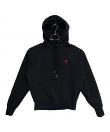 AMI PARIS（アミ パリス）の古着「AMI DE COEUR HOODIE」｜ブラック