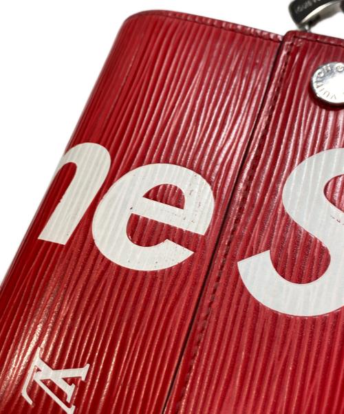 SUPREME（シュプリーム）Supreme (シュプリーム) LOUIS VUITTON (ルイ ヴィトン) チェーン・コンパクトウォレット レッドの古着・服飾アイテム