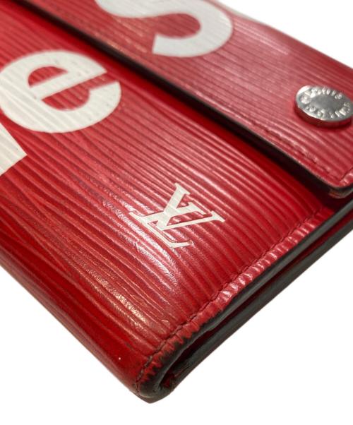 SUPREME（シュプリーム）Supreme (シュプリーム) LOUIS VUITTON (ルイ ヴィトン) チェーン・コンパクトウォレット レッドの古着・服飾アイテム