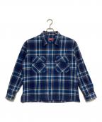 HIDE AND SEEKハイドアンドシーク）の古着「チェックシャツ」｜ブルー