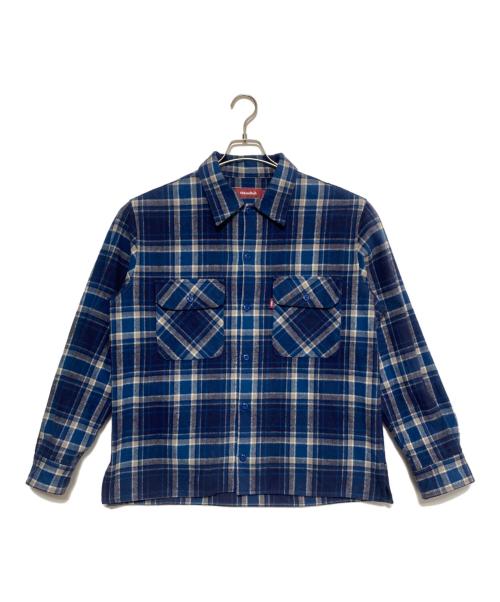 HIDE AND SEEK（ハイドアンドシーク）HIDE AND SEEK (ハイドアンドシーク) チェックシャツ ブルー サイズ:Lの古着・服飾アイテム