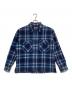 HIDE AND SEEK（ハイドアンドシーク）の古着「チェックシャツ」｜ブルー