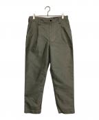 LASTMANラストマン）の古着「タックパンツ」｜オリーブ
