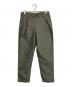 LASTMAN（ラストマン）の古着「タックパンツ」｜オリーブ