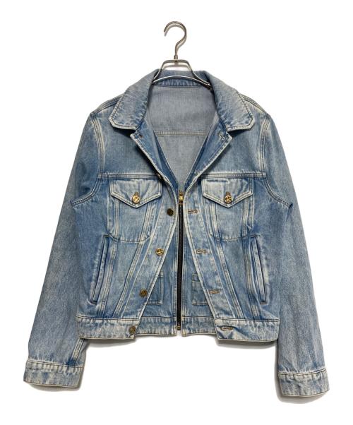 LOUIS VUITTON（ルイ ヴィトン）LOUIS VUITTON (ルイ ヴィトン) ダブルフロント デニムジャケット インディゴ サイズ:46の古着・服飾アイテム