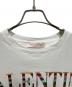 中古・古着 VALENTINO (ヴァレンティノ) スパンコールロゴデザインTシャツ/スパンコールTee ホワイト サイズ:S：24000円