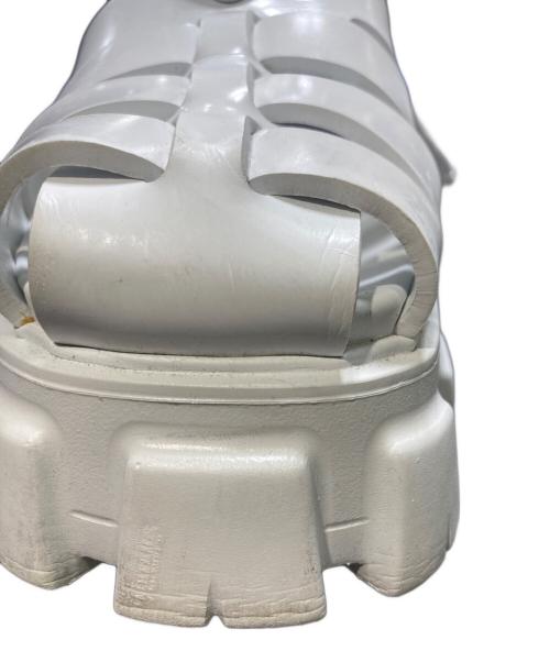 PRADA（プラダ）PRADA (プラダ) モノリスサンダル ホワイト サイズ:8の古着・服飾アイテム