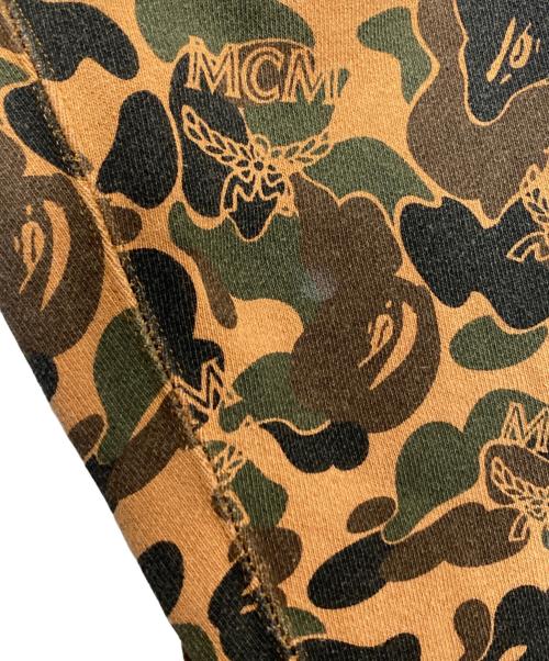 A BATHING APE（ア ベイシング エイプ）A BATHING APE (ア ベイシング エイプ) MCM (エムシーエム) Camo Slim Sweat Pants オレンジ サイズ:Sの古着・服飾アイテム