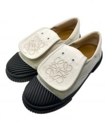 LOEWE（ロエベ）の古着「アナグラムフラップスニーカー」｜ホワイト