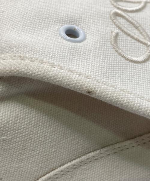 LOEWE（ロエベ）LOEWE (ロエベ) アナグラムフラップスニーカー ホワイト サイズ:38の古着・服飾アイテム