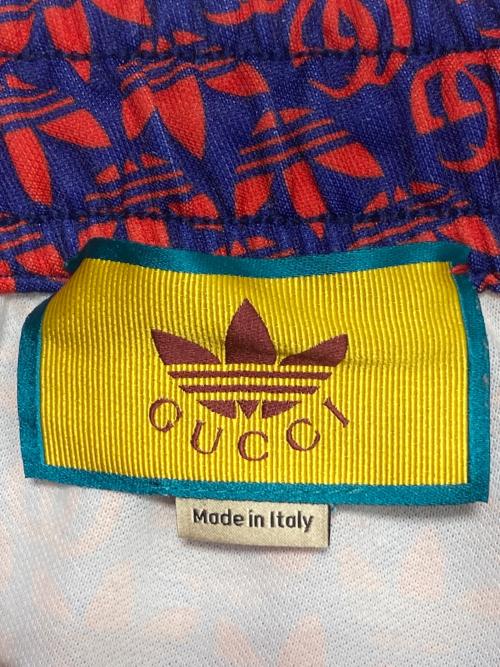 GUCCI（グッチ）GUCCI (グッチ) adidas (アディダス) All-over print track pants レッド×ブルー サイズ:Sの古着・服飾アイテム