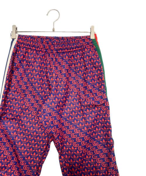 GUCCI（グッチ）GUCCI (グッチ) adidas (アディダス) All-over print track pants レッド×ブルー サイズ:Sの古着・服飾アイテム