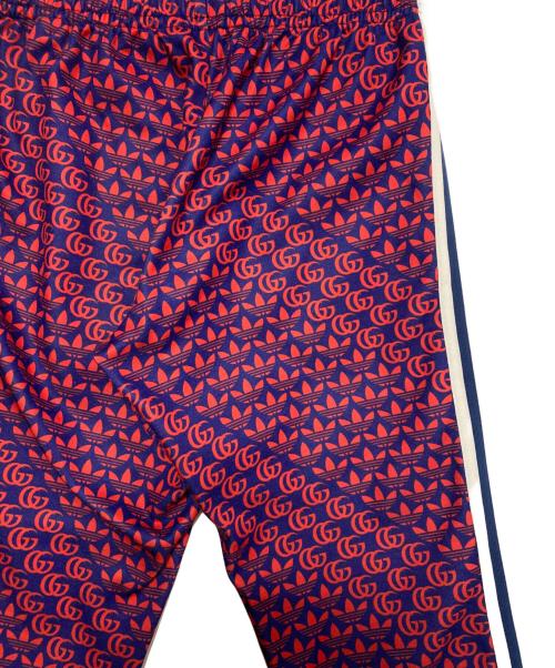 GUCCI（グッチ）GUCCI (グッチ) adidas (アディダス) All-over print track pants レッド×ブルー サイズ:Sの古着・服飾アイテム