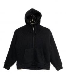 SUPREME（シュプリーム）の古着「Faux Shearling Lined Zip Up Hooded Sweater」｜ブラック