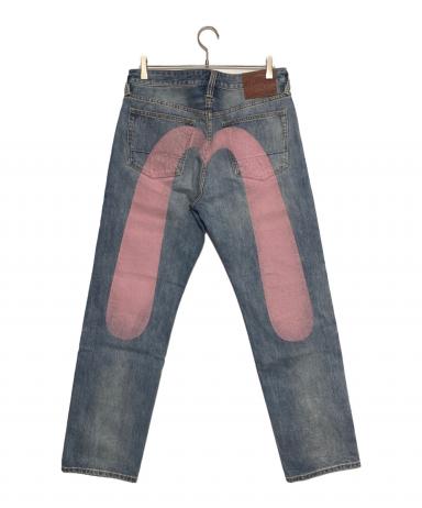 中古・古着通販】EVISU (エヴィス) Daicock Print Baggy Jeans スカイ