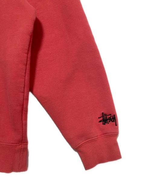 stussy（ステューシー）stussy (ステューシー) 8 Ball Man Embroidered Hoodie レッド サイズ:Sの古着・服飾アイテム