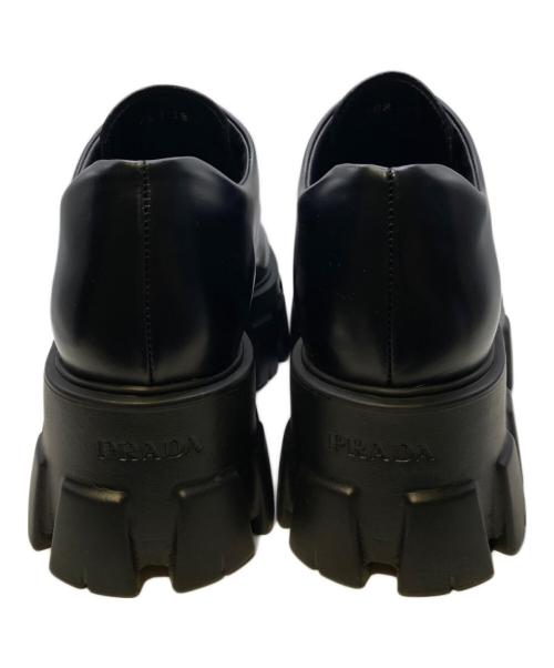 PRADA（プラダ）PRADA (プラダ) モノリス レザーシューズ ブラック サイズ:38 1/2の古着・服飾アイテム