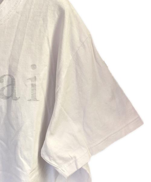 sacai（サカイ）sacai (サカイ) 22SS グラフィック ロゴ カットソー ホワイト サイズ:Lの古着・服飾アイテム