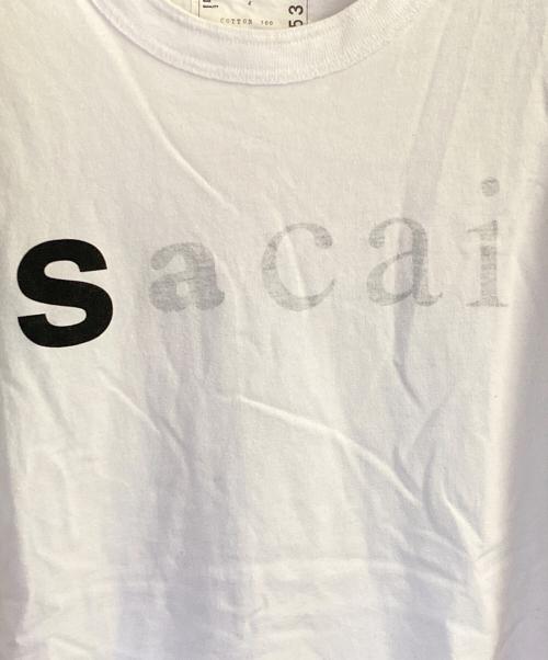 sacai（サカイ）sacai (サカイ) 22SS グラフィック ロゴ カットソー ホワイト サイズ:Lの古着・服飾アイテム