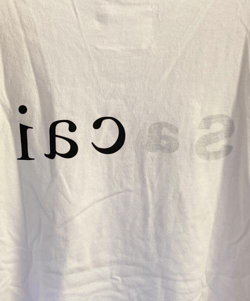 sacai（サカイ）sacai (サカイ) 22SS グラフィック ロゴ カットソー ホワイト サイズ:Lの古着・服飾アイテム