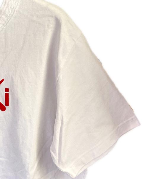 sacai（サカイ）sacai (サカイ) KAWS (カウズ) Flock Print T-Shirt ホワイト×レッド サイズ:4の古着・服飾アイテム