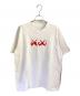 sacai（サカイ）の古着「Flock Print T-Shirt」｜ホワイト×レッド