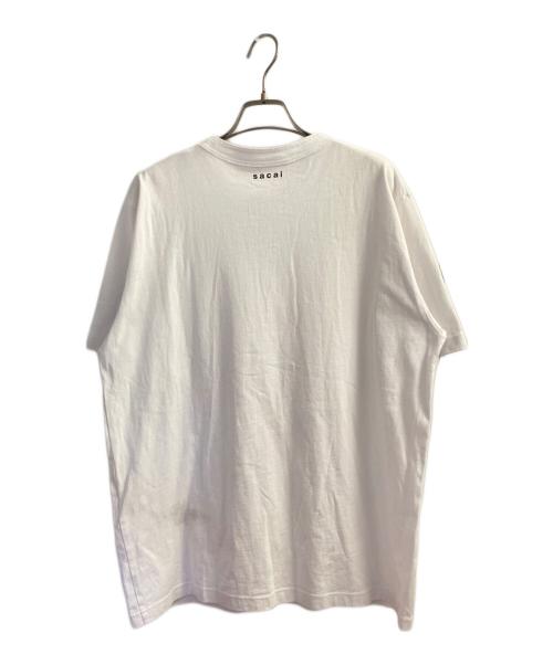 sacai（サカイ）sacai (サカイ) Flock Print T-Shirt ホワイト サイズ:4の古着・服飾アイテム