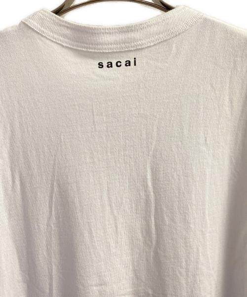 sacai（サカイ）sacai (サカイ) Flock Print T-Shirt ホワイト サイズ:4の古着・服飾アイテム