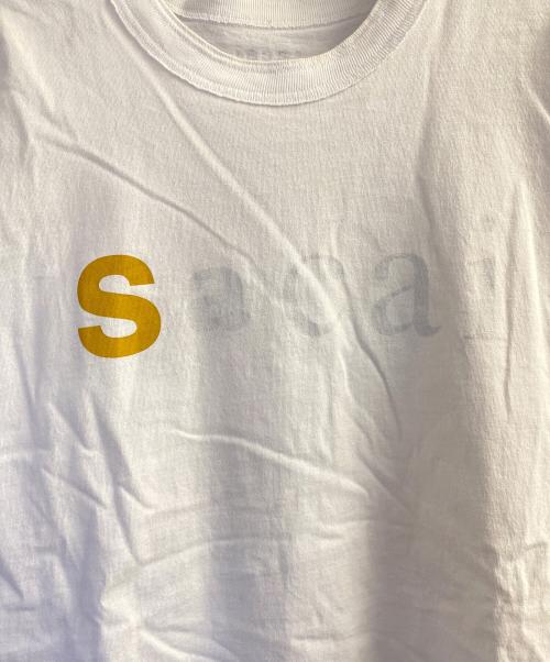 sacai（サカイ）sacai (サカイ) フェーディングロゴプリントTシャツ ホワイト サイズ:4の古着・服飾アイテム