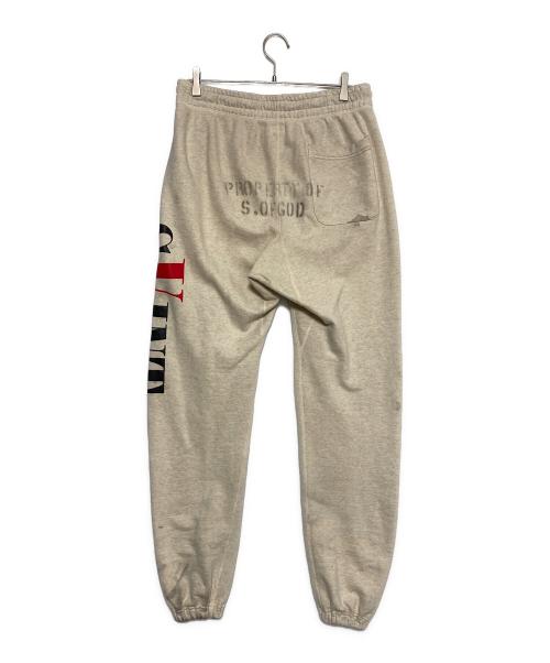 SAINT MICHAEL（セントマイケル）SAINT MICHAEL (セントマイケル) VLONE (ヴィーロン) SWEAT PANTS アイボリー サイズ:Sの古着・服飾アイテム