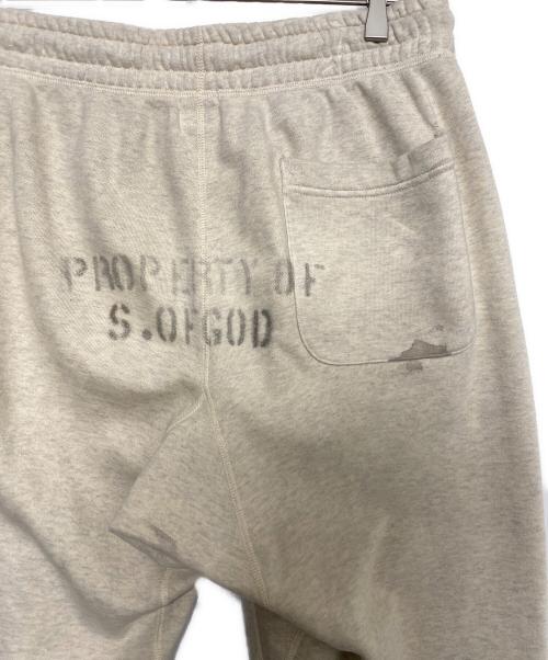 SAINT MICHAEL（セントマイケル）SAINT MICHAEL (セントマイケル) VLONE (ヴィーロン) SWEAT PANTS アイボリー サイズ:Sの古着・服飾アイテム