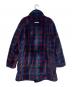 SUPREME (シュプリーム) Jean Paul GAULTIER (ジャンポールゴルチェ) DOUBLE Breasted Plaid Faux Fur COAT Blue ブルー×レッド サイズ:S：45000円
