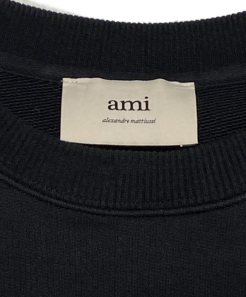 AMI Alexandre Mattiussi（アミアレクサンドルマテュッシ）AMI Alexandre Mattiussi (アミアレクサンドルマテュッシ) クルーネックスウェット ブラック サイズ:Lの古着・服飾アイテム