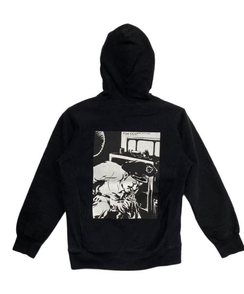 SUPREME（シュプリーム）SUPREME (シュプリーム) Raymond Pettibon (レイモンド・ペティボン) Blood & Sperm Hoodie ブラック サイズ:XLの古着・服飾アイテム