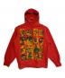 Supreme（シュプリーム）の古着「Collage Grid Hooded Sweatshirt」｜レッド