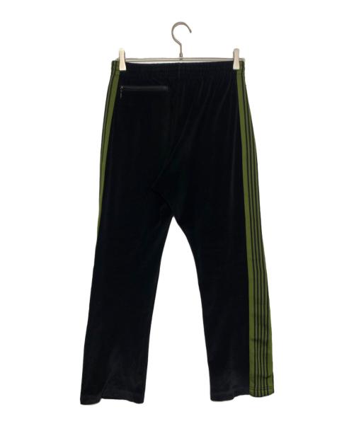 Needles（ニードルズ）Needles (ニードルズ) ベロア トラックパンツ ブラック×グリーン サイズ:XSの古着・服飾アイテム