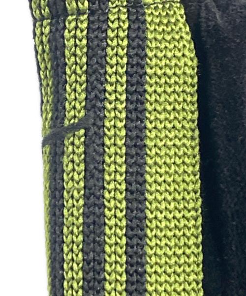 Needles（ニードルズ）Needles (ニードルズ) ベロア トラックパンツ ブラック×グリーン サイズ:XSの古着・服飾アイテム