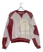 SeCND SLF-）の古着「スウェット」｜レッド×グレー