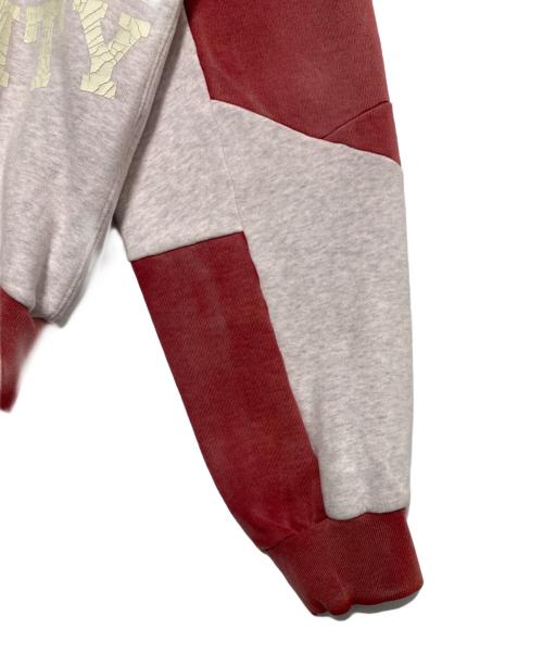 SeCND SLF（-）SeCND SLF (-) スウェット レッド×グレー サイズ:Lの古着・服飾アイテム