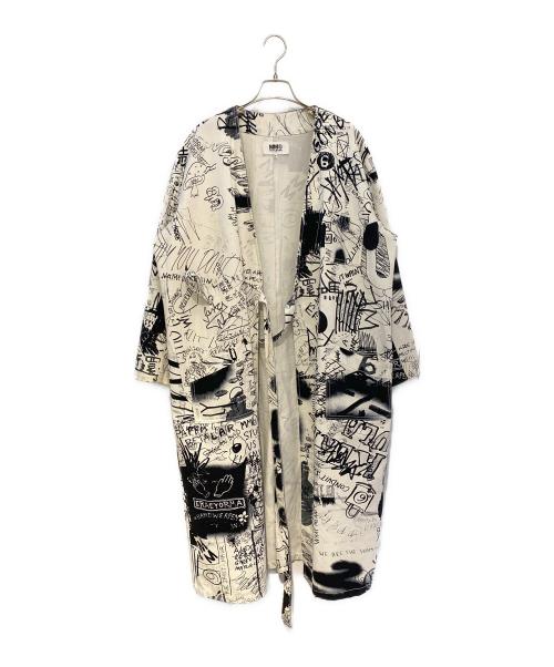MM6 Maison Margiela（エムエムシックスメゾンマルジェラ）MM6 Maison Margiela (エムエムシックスメゾンマルジェラ) ガウンコート ホワイト サイズ:42の古着・服飾アイテム