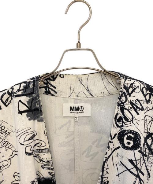 MM6 Maison Margiela（エムエムシックスメゾンマルジェラ）MM6 Maison Margiela (エムエムシックスメゾンマルジェラ) ガウンコート ホワイト サイズ:42の古着・服飾アイテム