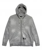 DSQUARED2ディースクエアード）の古着「スタッズジップパーカー」｜グレー