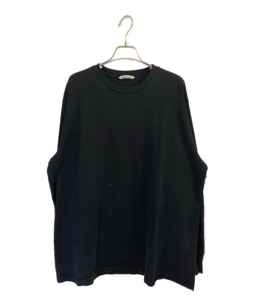 AURALEE（オーラリー）AURALEE (オーラリー) LUSTER PLAITING L/S TEE ブラック サイズ:5の古着・服飾アイテム