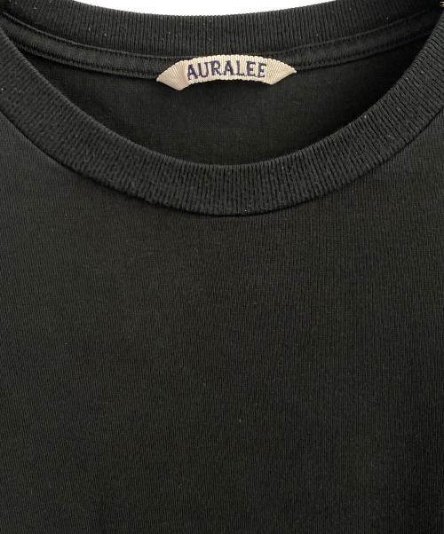 AURALEE（オーラリー）AURALEE (オーラリー) LUSTER PLAITING L/S TEE ブラック サイズ:5の古着・服飾アイテム