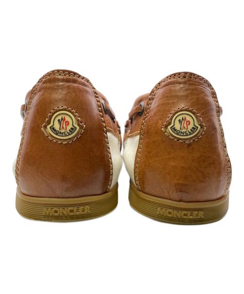 MONCLER（モンクレール）MONCLER (モンクレール) デッキシューズ ホワイト サイズ:43の古着・服飾アイテム