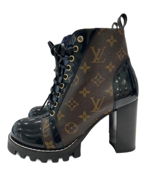 LOUIS VUITTON（ルイ ヴィトン）LOUIS VUITTON (ルイ ヴィトン) スタートレイル アンクルブーツ ブラウン サイズ:38 1/2の古着・服飾アイテム