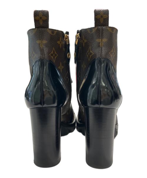 LOUIS VUITTON（ルイ ヴィトン）LOUIS VUITTON (ルイ ヴィトン) スタートレイル アンクルブーツ ブラウン サイズ:38 1/2の古着・服飾アイテム