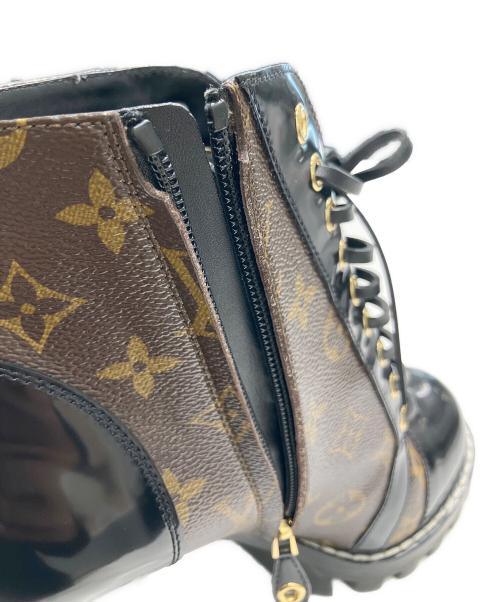 LOUIS VUITTON（ルイ ヴィトン）LOUIS VUITTON (ルイ ヴィトン) スタートレイル アンクルブーツ ブラウン サイズ:38 1/2の古着・服飾アイテム