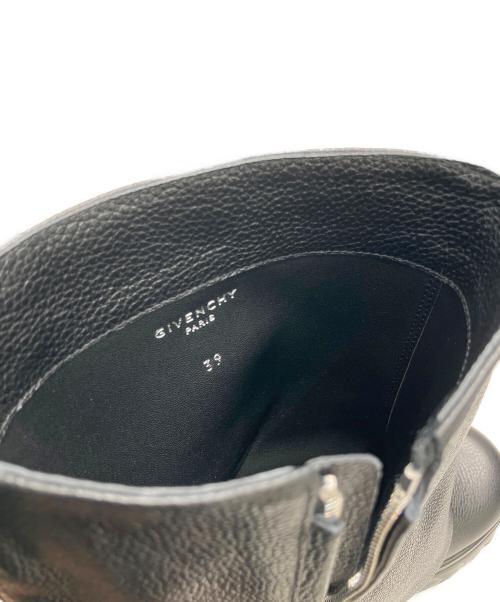 GIVENCHY（ジバンシィ）GIVENCHY (ジバンシィ) Shark Lock Biker Ankle Boots ブラック サイズ:39の古着・服飾アイテム